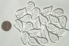 20 26x16mm Crystal Leaf Beads